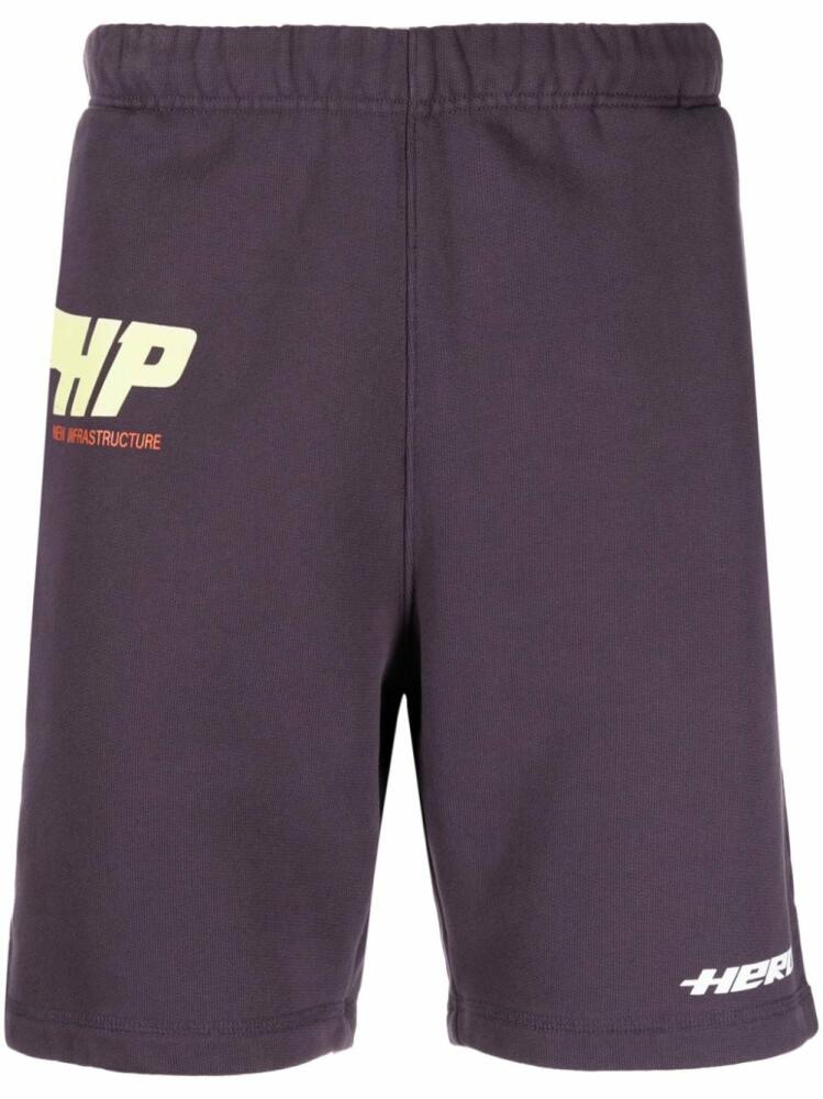 Heron Preston HP Fly track shorts - Purple Cover