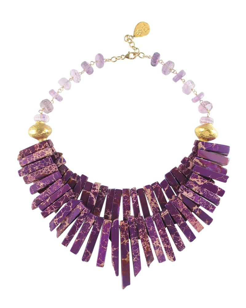 Devon Leigh Amethyst & Imperial Jasper Statement Necklace Cover