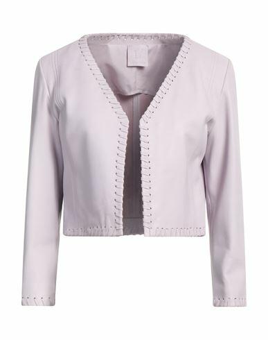 L' Autre Chose Woman Blazer Lilac Soft Leather Cover