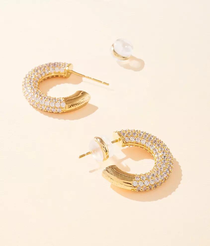 Sahira Jewelry Design Deni Pave Hoop Earring Cover