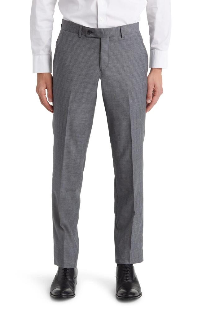 Ted Baker London Jerome Soft Constructed Wool Tapered Dress Pants in Light Grey Cover