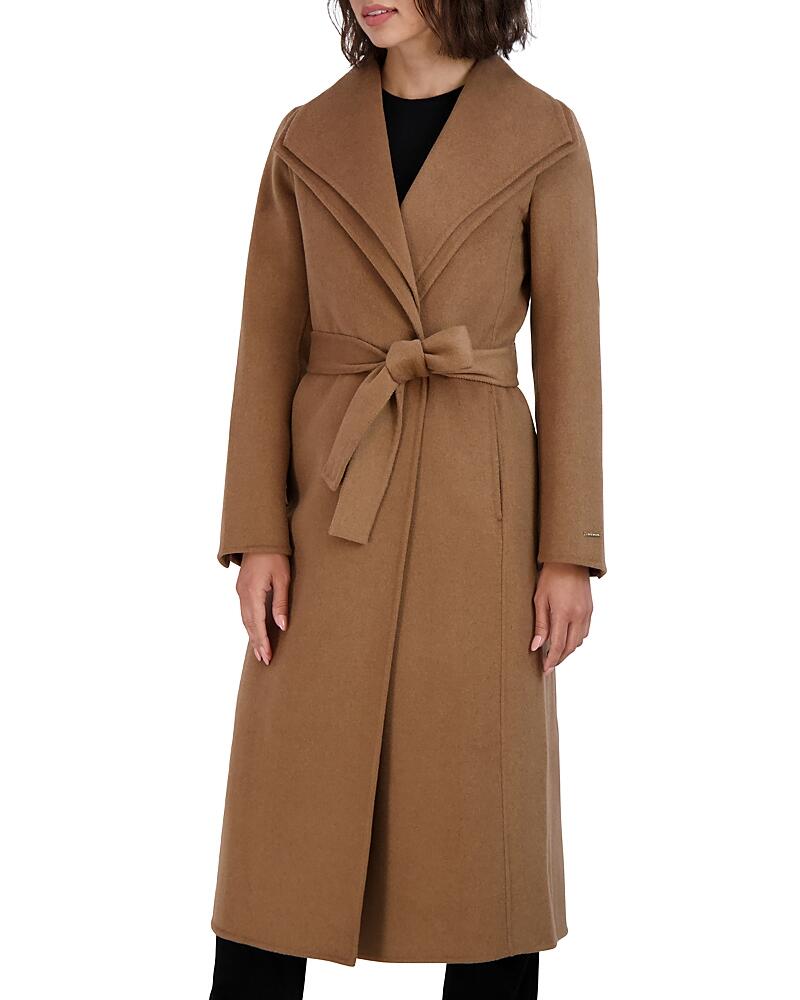 Tahari Elliot Belted Wrap Coat Cover