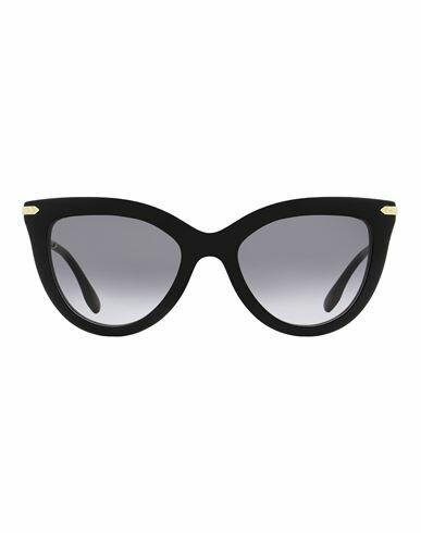 Victoria Beckham Victoria Beckham Cat Eye Vb621s Sunglasses Woman Sunglasses Black Acetate, Metal Cover