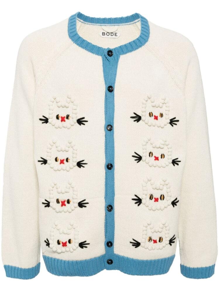 BODE cat-motif cardigan - Neutrals Cover