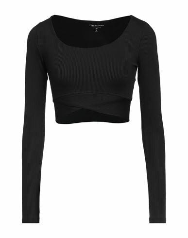 Year Of Ours Woman Top Black Nylon, Elastane Cover