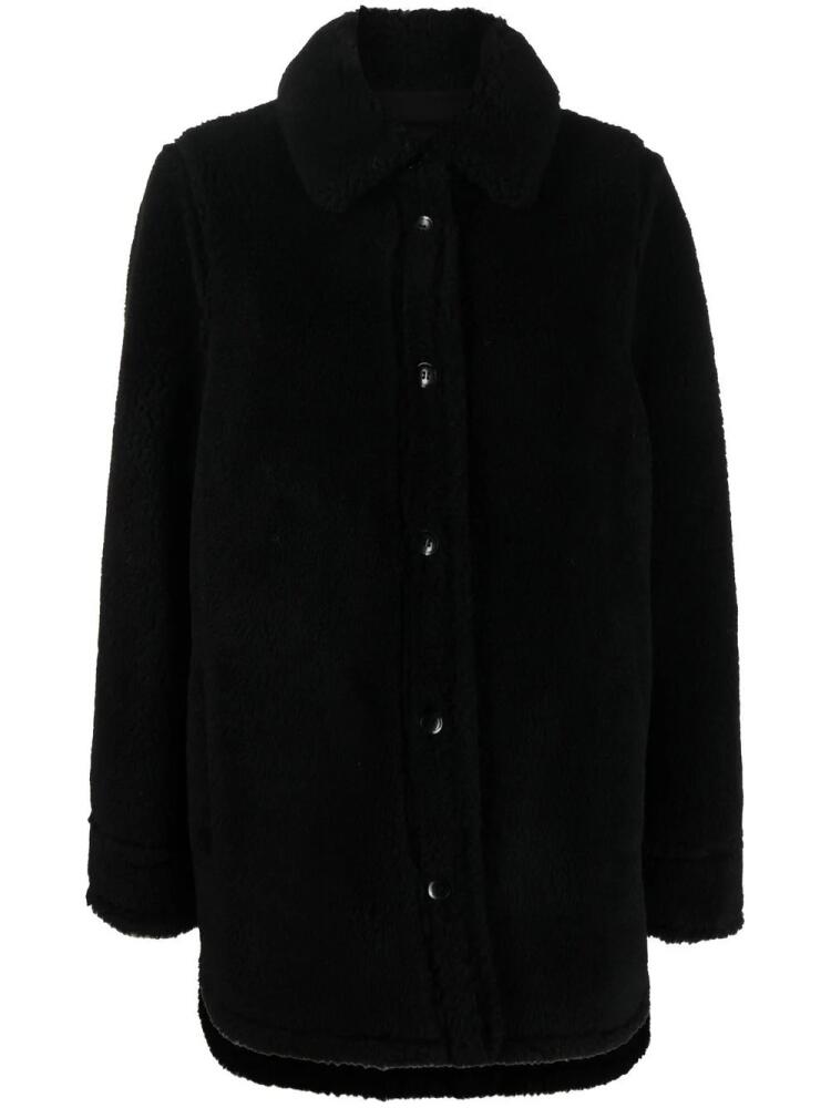 STAND STUDIO Vernon single-breasted wool coat - Black Cover