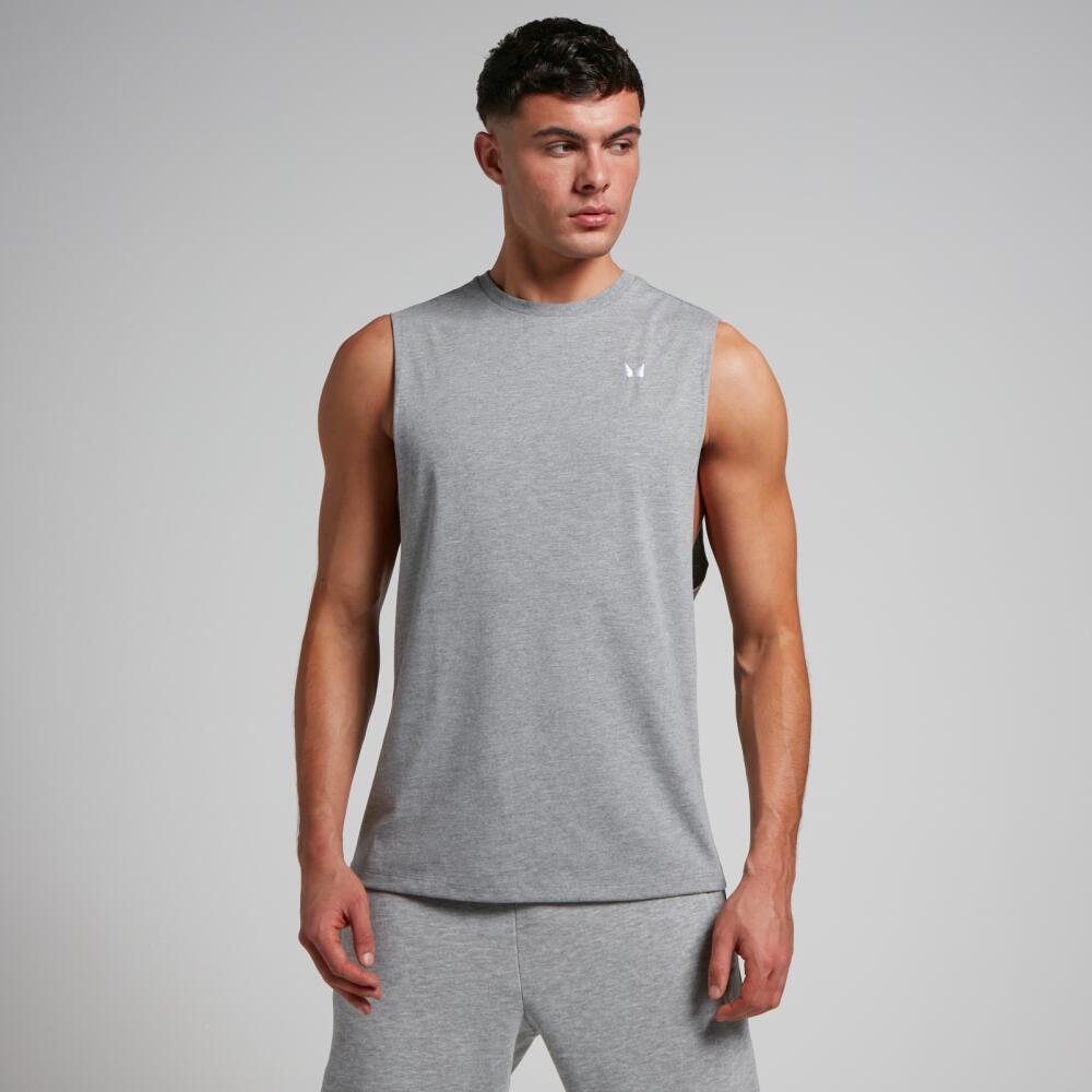 MP Men's Rest Day Drop Armhole Tank Top - Grey Marl Cover