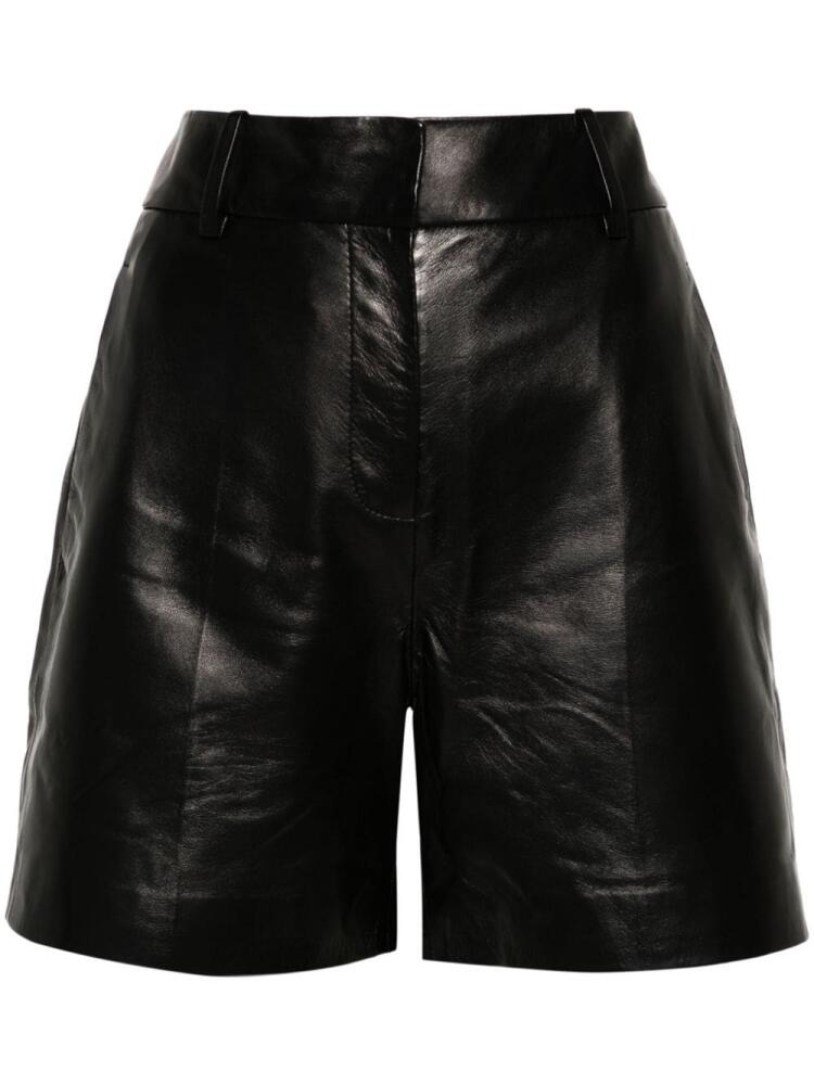 Ermanno Scervino leather shorts - Black Cover