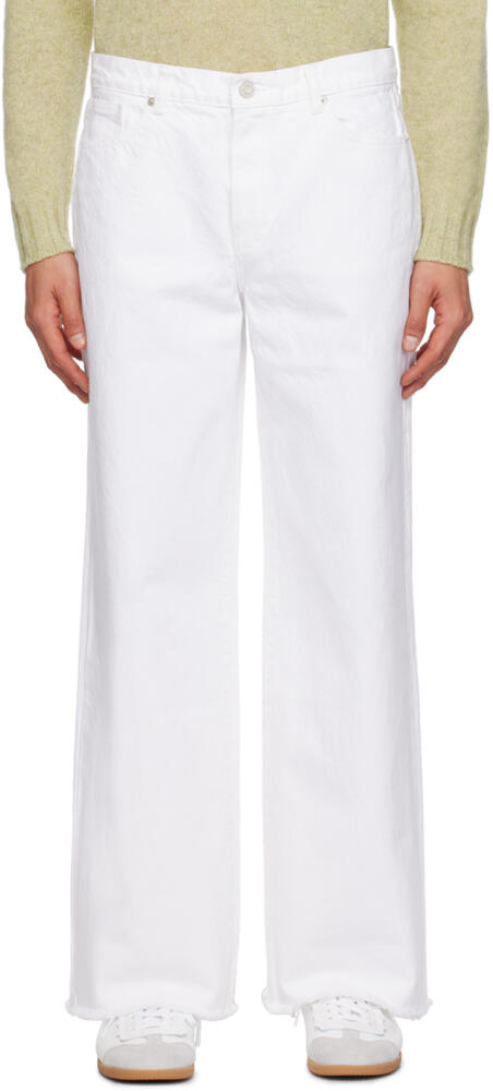 Recto White Wide-Leg Jeans Cover