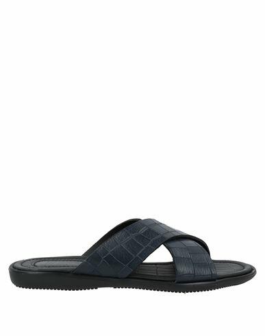 Doucal's Man Sandals Midnight blue Soft Leather Cover