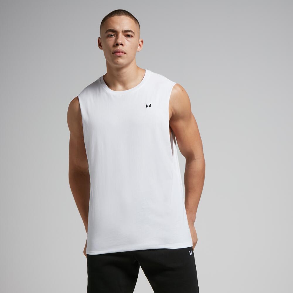 MP Men's Rest Day Drop Armhole Tank Top - White Cover