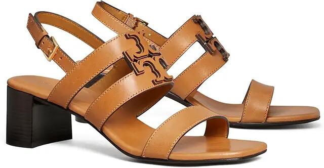 Tory Burch 55 mm Ines Mid Heel Sandals (Camello) Women's Sandals Cover