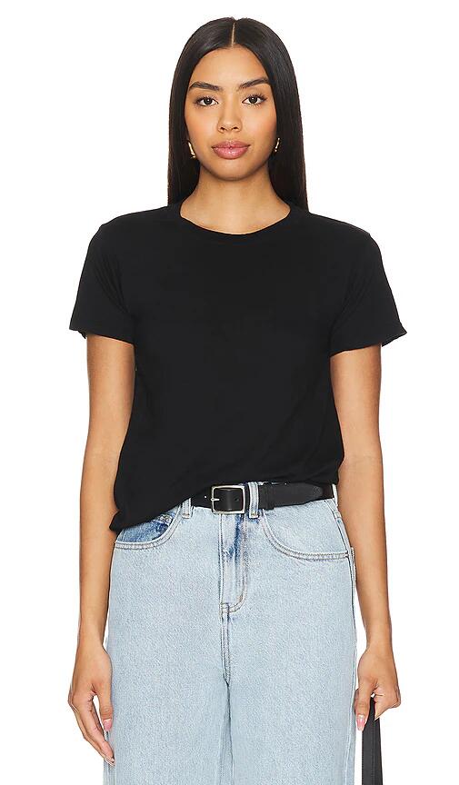 Michael Lauren Darth Perfect Fitted Crew Neck Tee in Black Cover