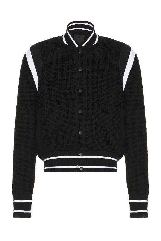 Givenchy Knitted Bomber Jacket in Black Cover