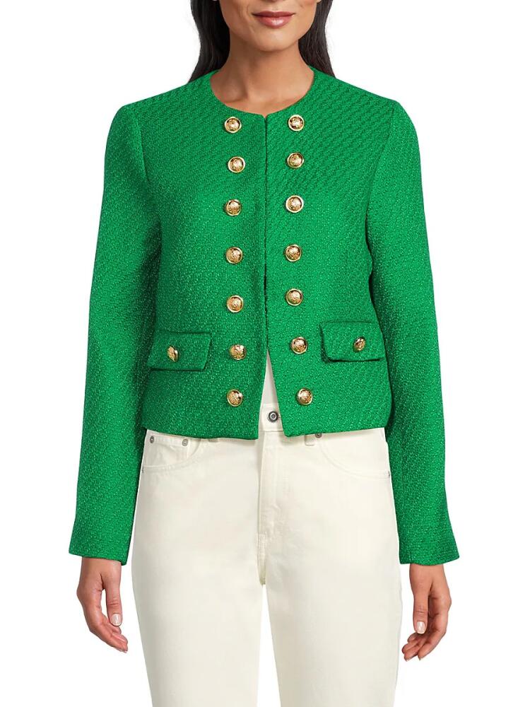 Wdny Women's Textured Jacket - Kelly Green Cover