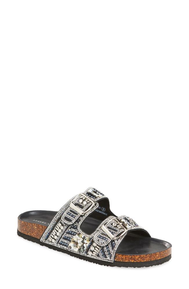 AZALEA WANG Romilly Flatform Slide Sandal in Black Cover