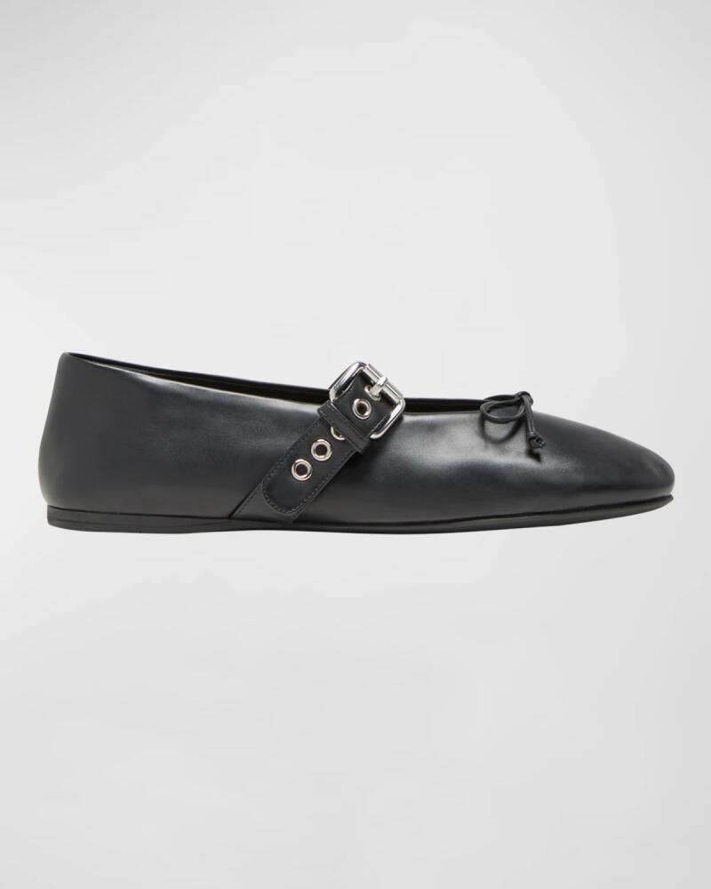 Miu Miu Leather Mary Jane Ballerina Flats Cover