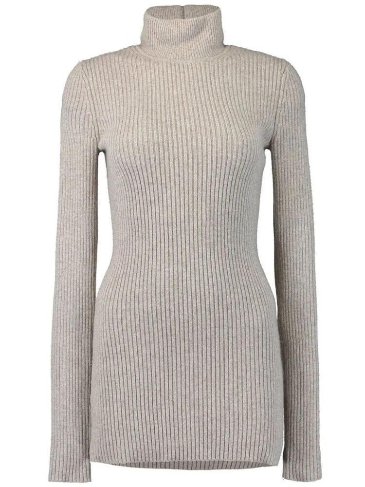 Michael Kors ribbed-knit roll-neck cashmere jumper - Neutrals Cover