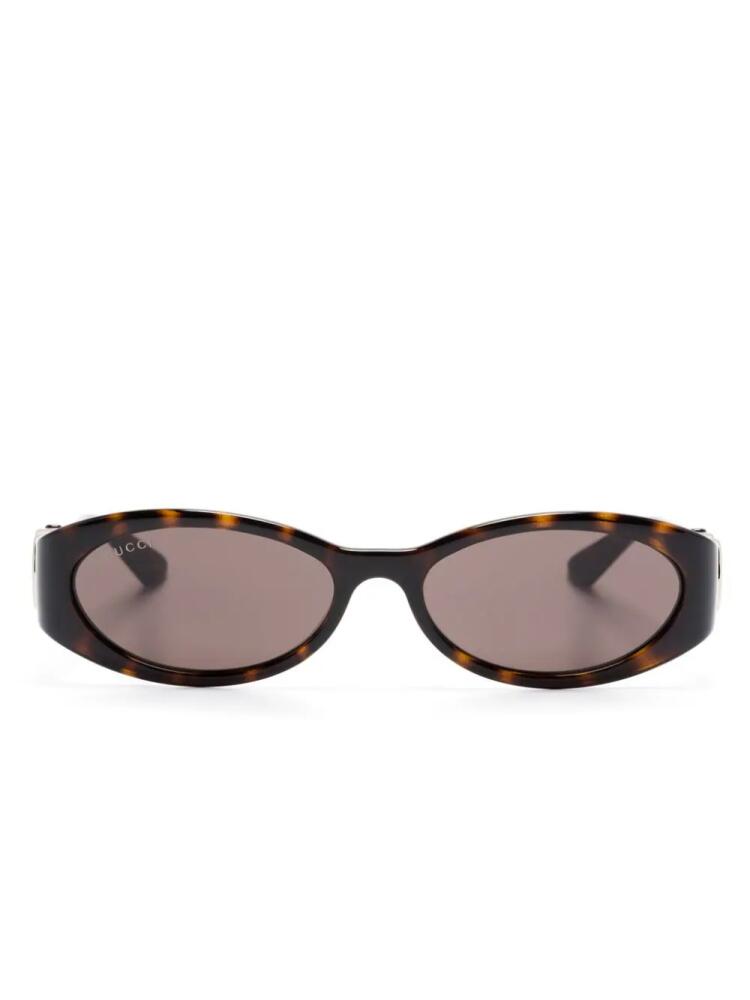 Gucci Eyewear oval-frame sunglasses - Brown Cover