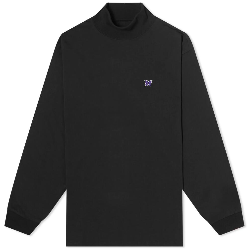 Needles Long Sleeve Mock Neck T-Shirt in Black Cover