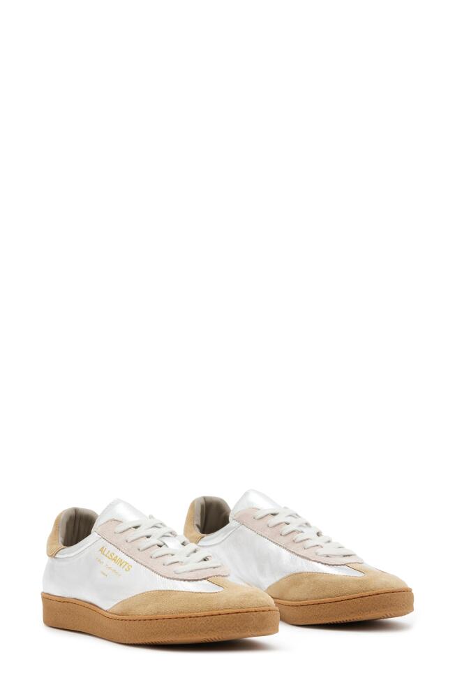 AllSaints Thelma Sneaker in Silver/Rose Pink Cover