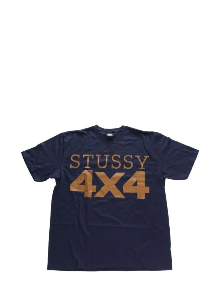 Stüssy 4X4 logo-print T-shirt - Blue Cover