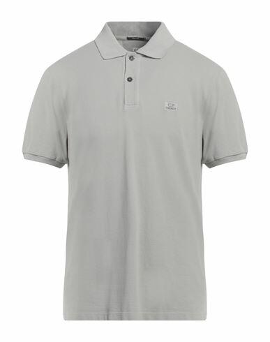 C. p. Company Man Polo shirt Light grey Cotton Cover