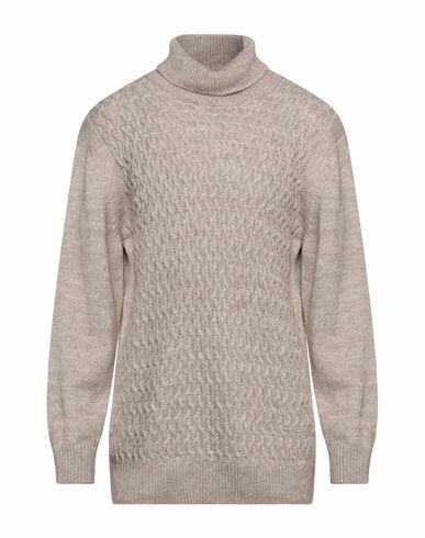 Herman & Sons Man Turtleneck Light brown Wool, Polyamide, Alpaca wool Cover