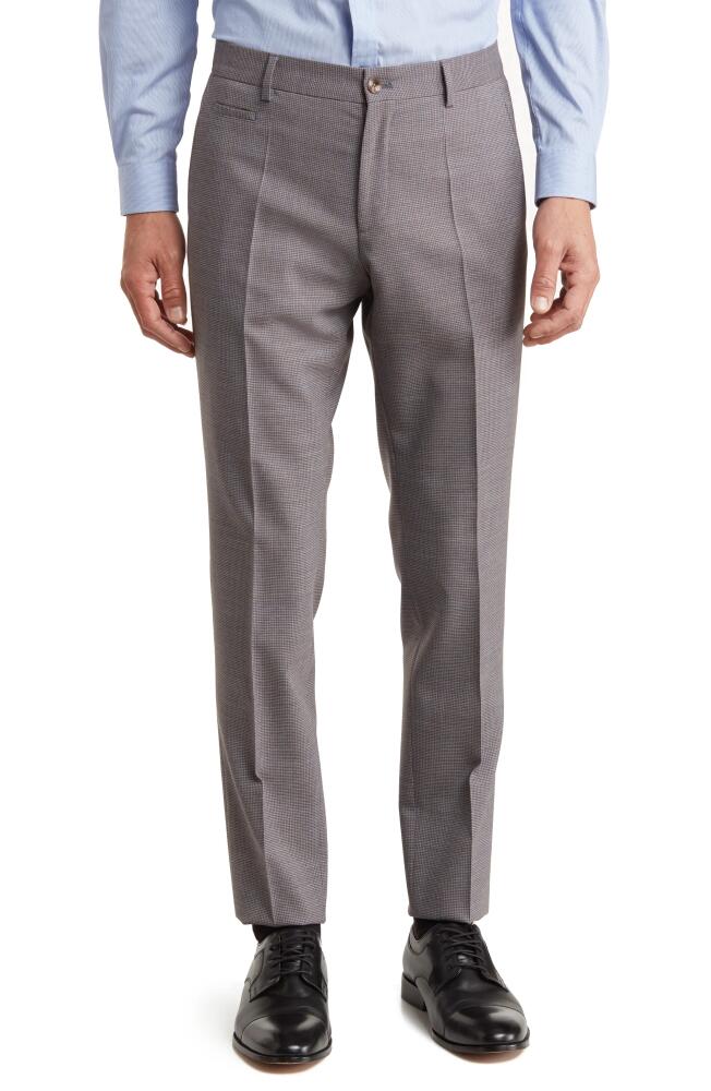 BOSS Genius Slim Fit Wool Blend Dress Pants in Light Blue Cover