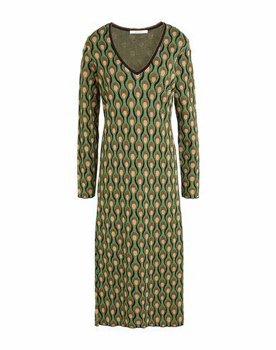 Malìparmi Woman Midi dress Green Viscose, Polyester, Lurex Cover