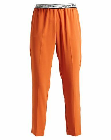 Ermanno Di Ermanno Scervino Woman Pants Orange Polyester, Elastane Cover