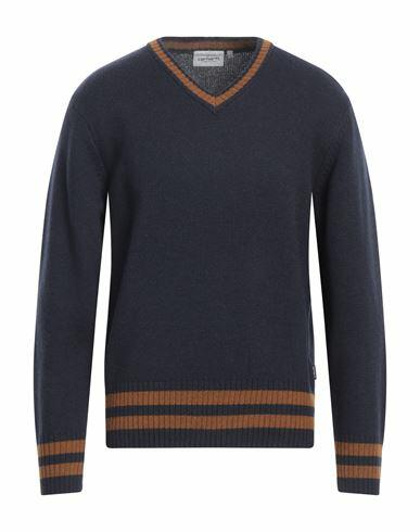 Carhartt Man Sweater Midnight blue Lambswool, Nylon Cover