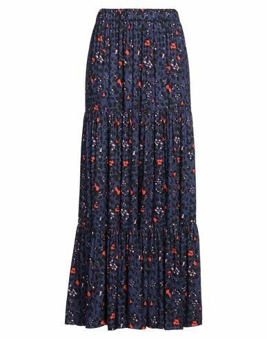 Connor & Blake Woman Maxi skirt Midnight blue Viscose Cover