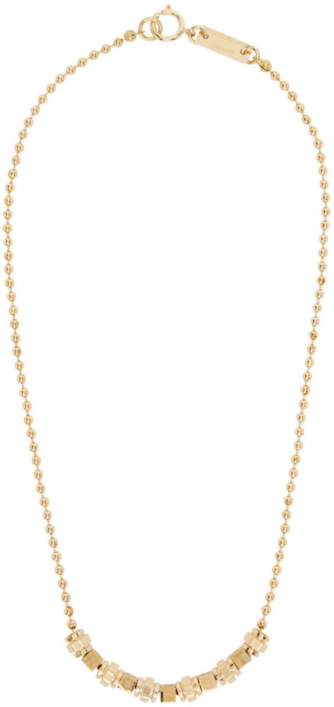 IN GOLD WE TRUST PARIS SSENSE Exclusive Gold AI Necklace Cover