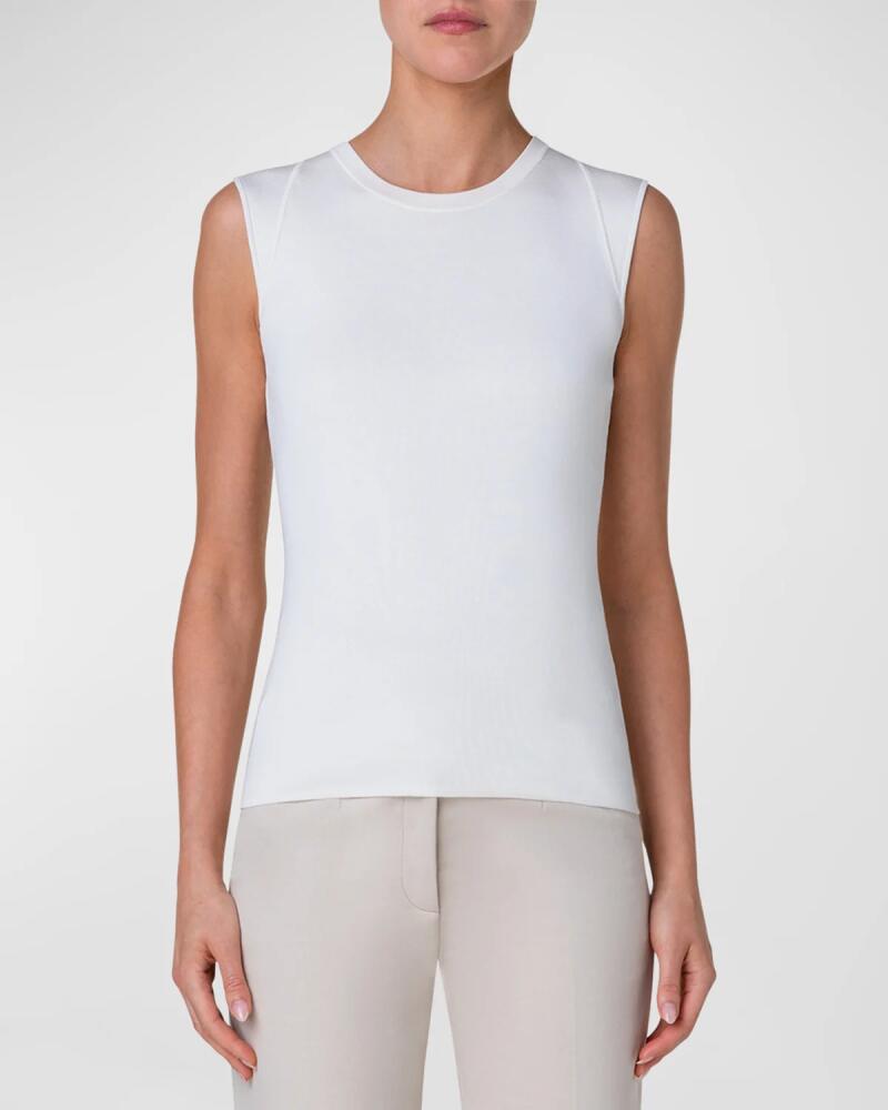 Akris Silk Stretch Pullover Tank Cover