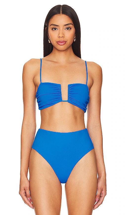 Susana Monaco Wire Bikini Top in Blue Cover