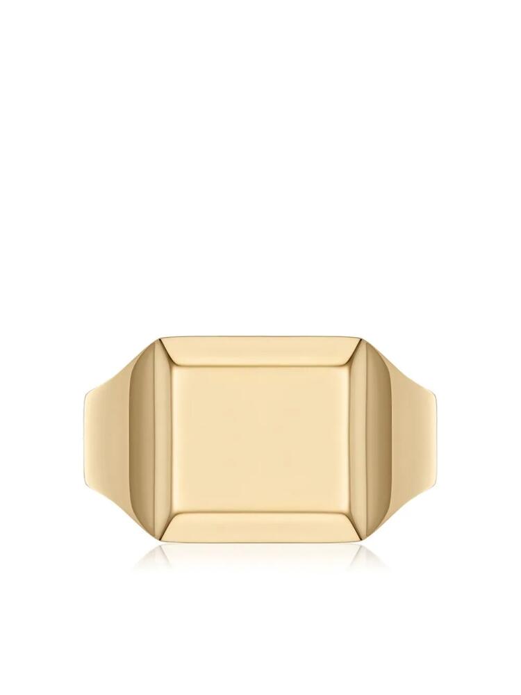 Monica Vinader Signature signet ring - Gold Cover