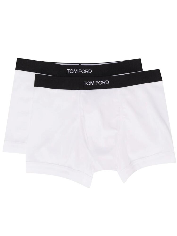 TOM FORD logo waistband boxers - White Cover