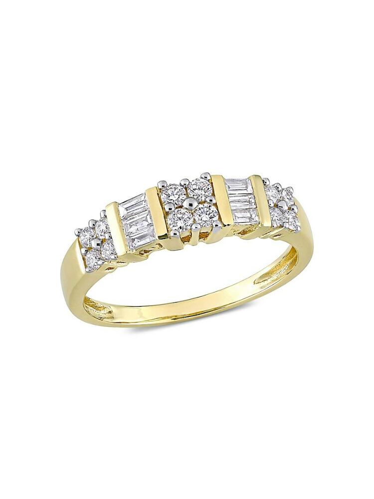 Sonatina Women's 14K Yellow Gold & 0.48 TCW Diamond Anniversary Band Ring Cover