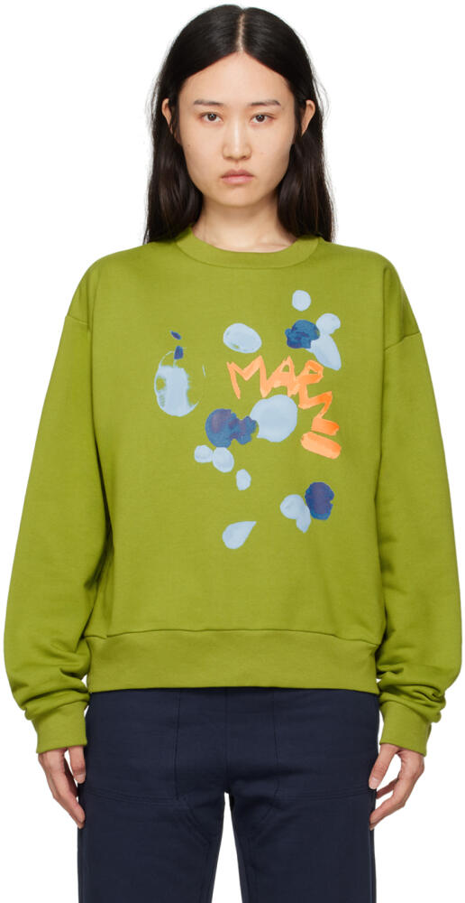 Marni Green Printed Sweatshirt Cover