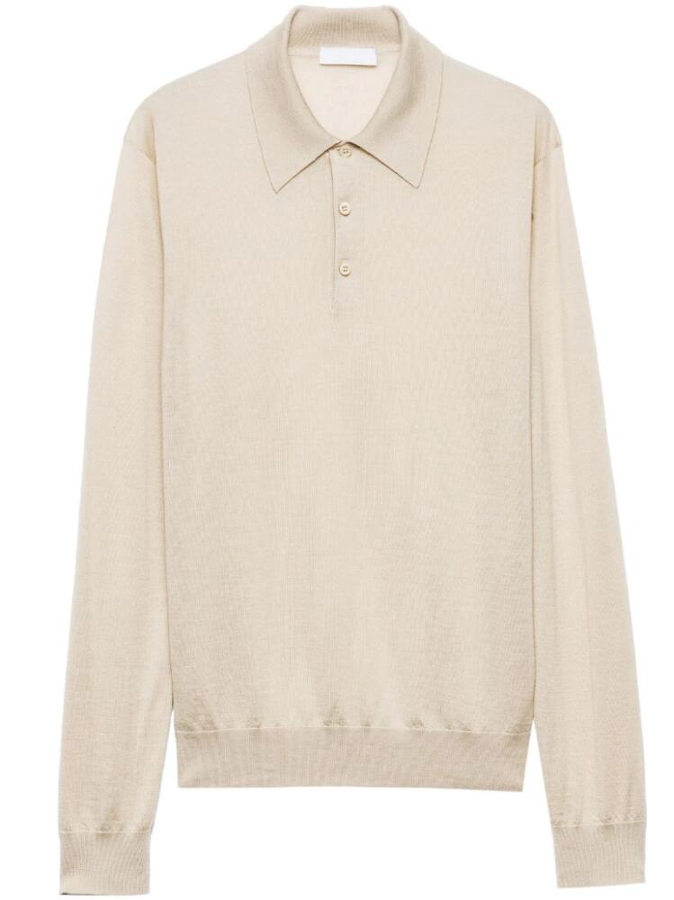 Prada cashmere polo shirt - Neutrals Cover