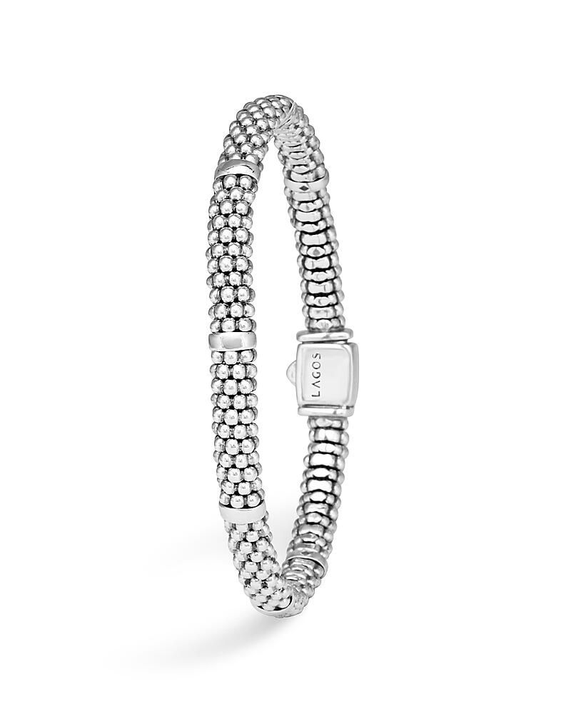 Lagos Signature Sterling Silver Petite Caviar Bracelet Cover