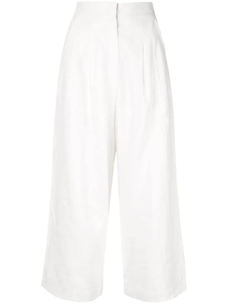 Bambah cropped wide-leg trousers - White Cover