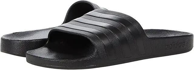 adidas Adilette Aqua Sandals (Black/Black/Black) Athletic Shoes Cover