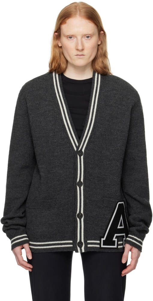 AMBUSH Gray 'A' Patch Cardigan Cover