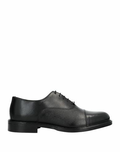 Baldinini Man Lace-up shoes Black Calfskin Cover