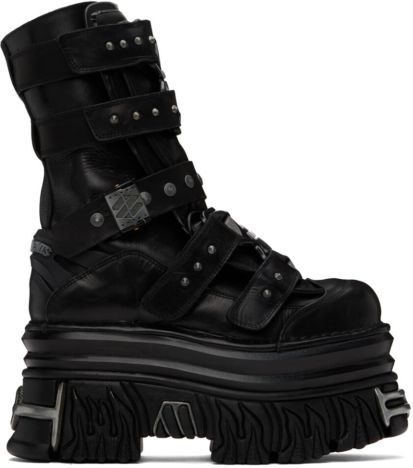 VETEMENTS Black New Rock Edition Gamer Boots Cover