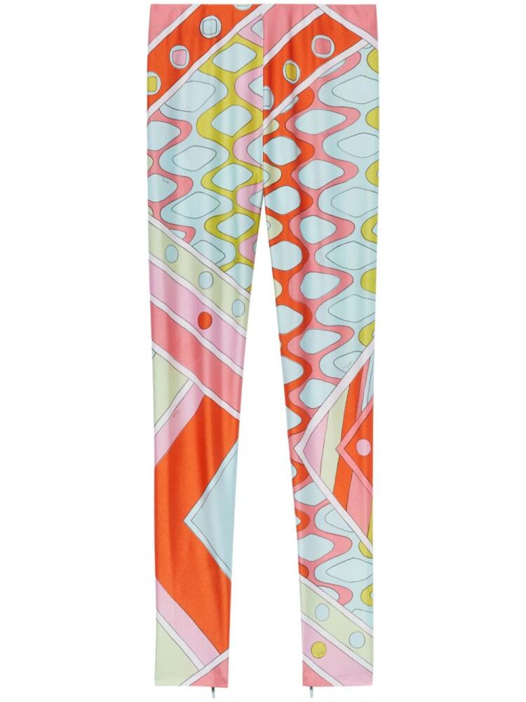 PUCCI abstract-print leggings - Orange Cover