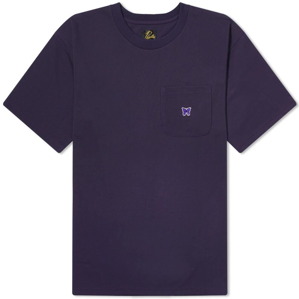 Needles Women's Jersey Crew T-Shirt in Eggplant Cover