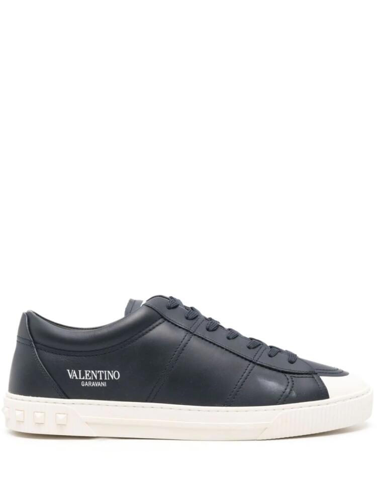 Valentino Garavani Cityplanet leather sneakers - Blue Cover